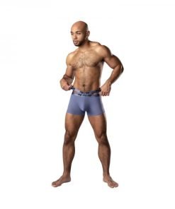 Male Power Infinite Comfort Amplifying Strappy Pouch Short Periwinkle
