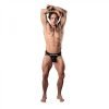 Male Power Infinite Comfort Amplifying Strappy Thong Black