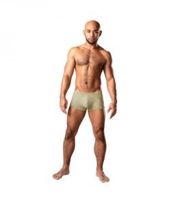 Male Power Cabana Banana Mini Short Yellow Grey M