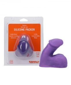 Tantus On The Go Silicone Packer Amethyst Clamshell