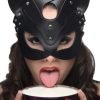 Naughty Kitty Cat Mask Black O S