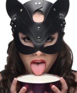 Naughty Kitty Cat Mask Black O S