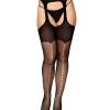 Fishnet Suspender Garter Pantyhose O S