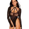 Swirl Knit Teddy Harness Set Black O S