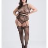 Fifty Shades Of Grey Captivate Lacy Bra Set Black O S Curve