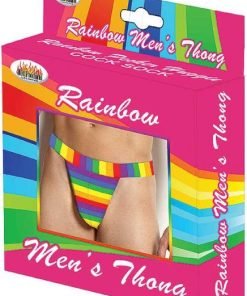 Rainbow Mens Thong One Size