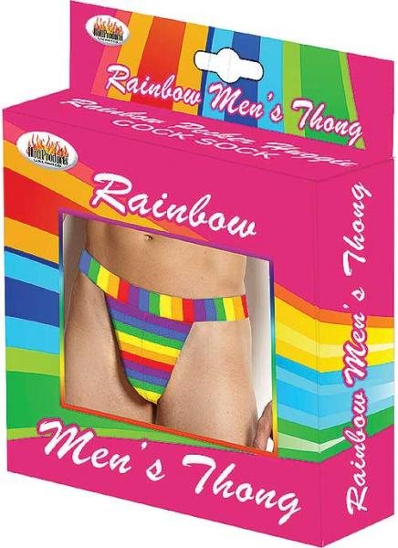 Rainbow Mens Thong One Size