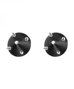Nipplicious Temptress Leather Pasties W Studs Black