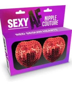 Sexy Af Nipple Hearts Red