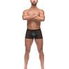 Private Screening Micro Mesh Modal Pot Leaf Black