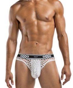 Peep Show Lo Rise Thong White Small Medium