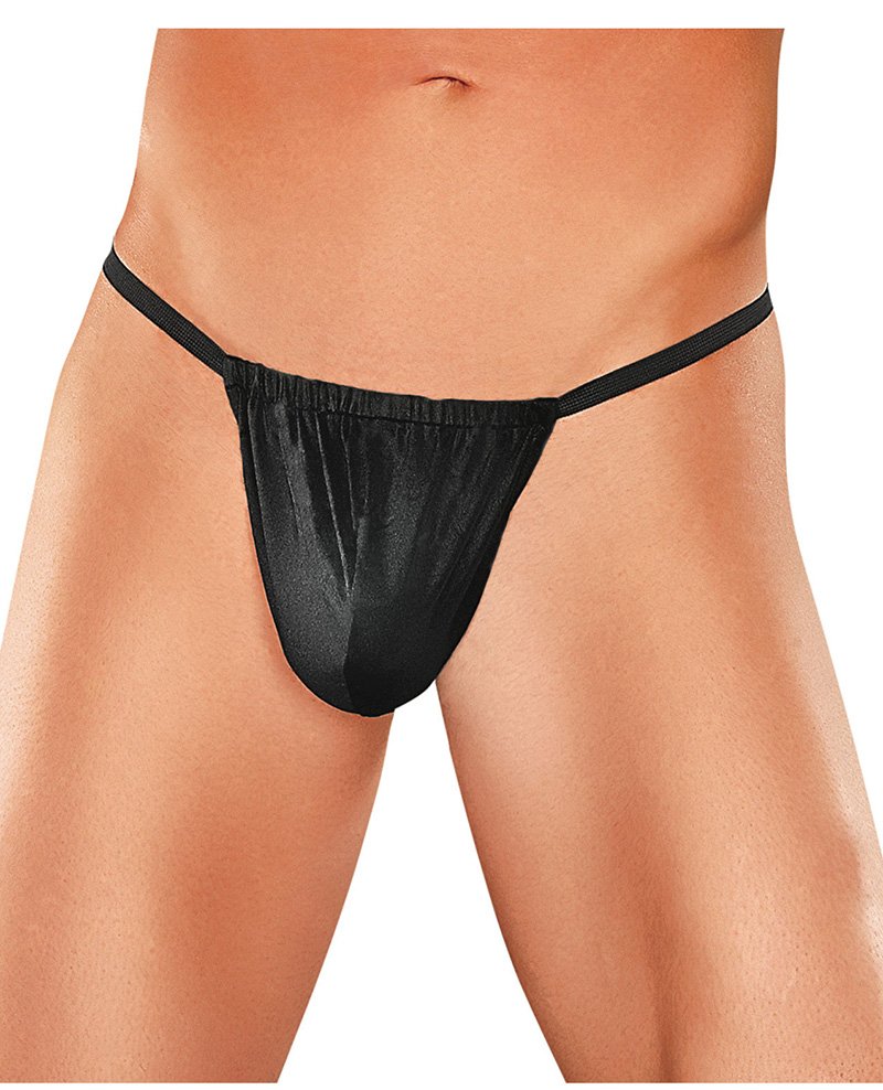Male Power Posing Thong Black O S