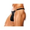 Male Power Bong Clip Thong Black L Xl