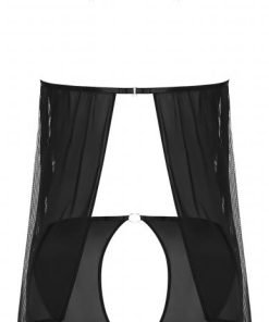 Sassy Cupless Babydoll Panty Set Black