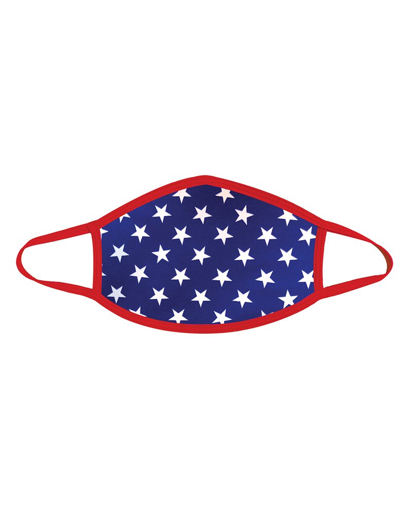 Neva Nude Murica Usa Blue Star Mask W 100 Cotton Liner Red