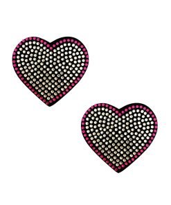 Burlesque Heart N Soul Crystal Heart Nipztix Pink Clear O S