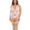 Noah Soft Cup Merrywidow W Garter Straps G String Peach Whip