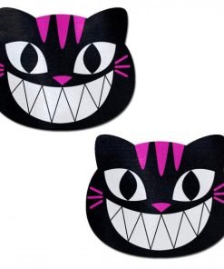 Pastease Black Pink Cheshire Kitty Cat Pasties
