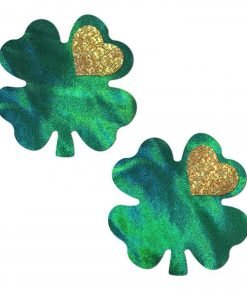 Pastease Holographic Green Clover Full Coverage