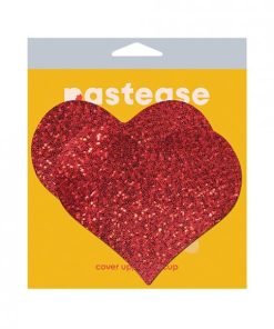 Pastease Heart Glitter Red Fuller Coverage