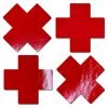 Pastease Petite Plus X Faux Latex Red Crosses