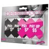 Peekaboos Pay Up Pasties 2 Pairs 1 Black 1 Pink