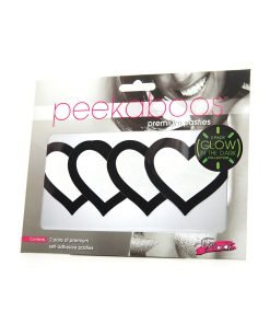 Peekaboo Glow In The Dark Hearts Pack Of 2