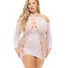 Pink Lipstick Animal Inside Dress White Qn