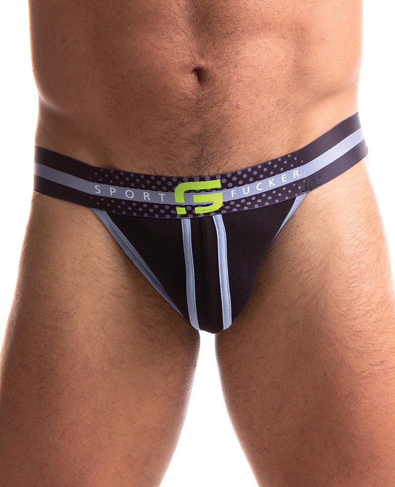 Sport Fucker Jersey Jock Black Black