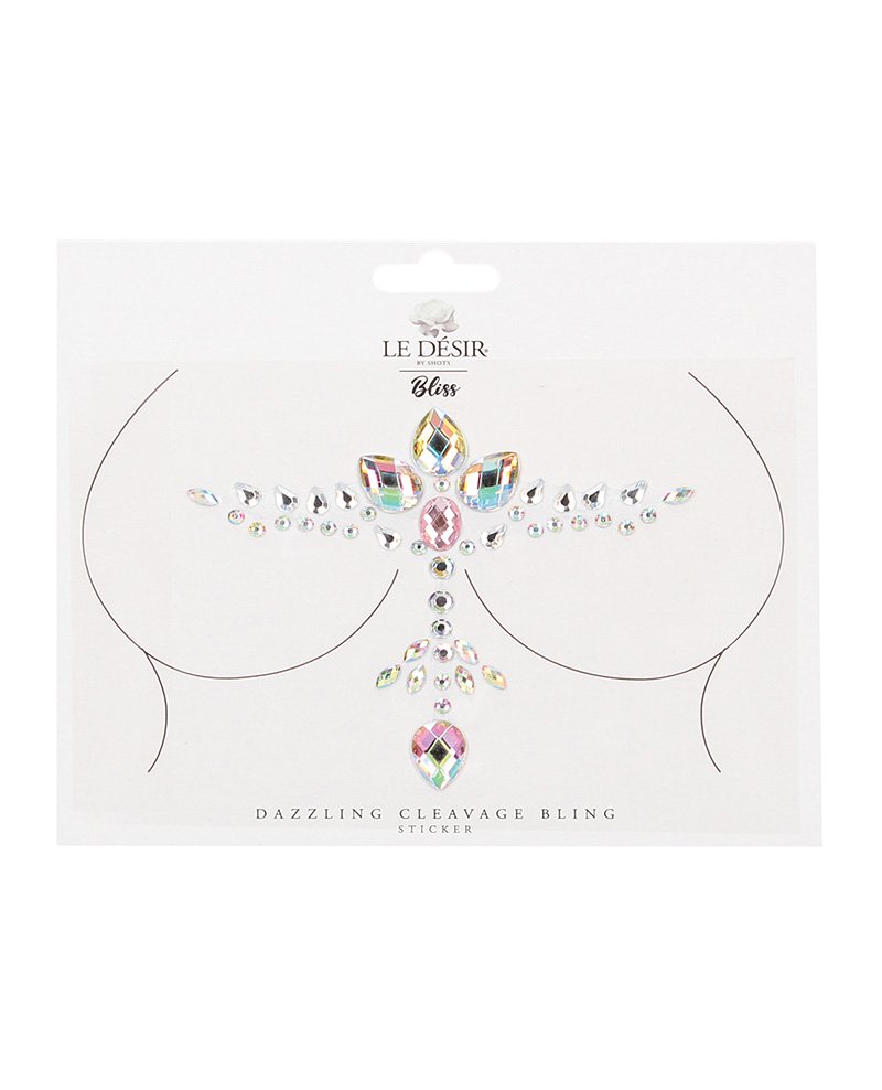 Shots Bliss Dazzling Cleavage Bling Sticker O S