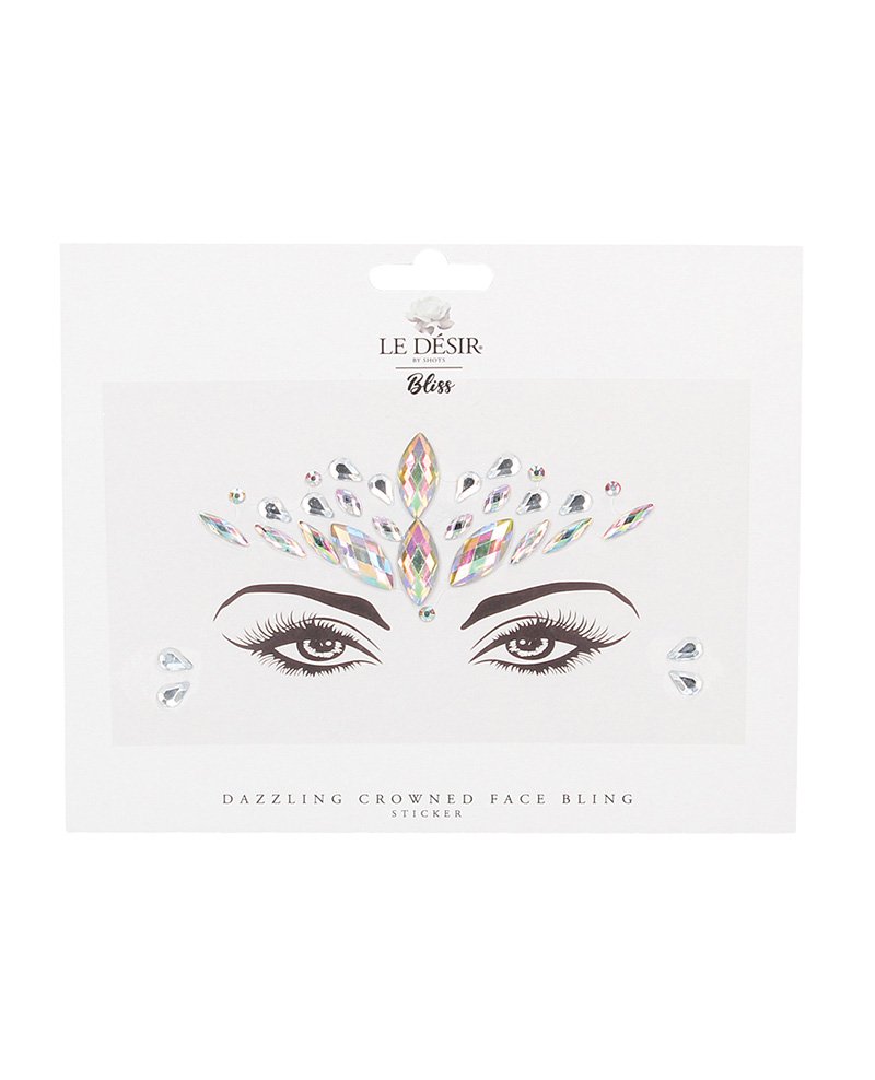 Shots Bliss Dazzling Crowned Face Bling Sticker O S