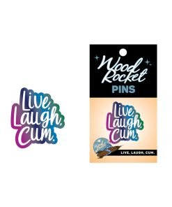 Wood Rocket Live Laugh Cum Large Pin Multi Color