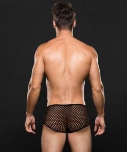 Envy Modern Fishnet Trunk Black