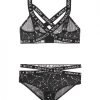 Vibes Karmas A Bitch Bralette Cutout Panty Black M L