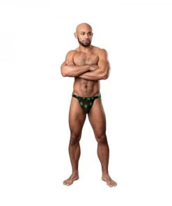 Male Power Hazy Dayz Jock Pot Leaf