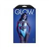 Fantasy Lingerie Glow Prismatic Iridescent Glow In The Dark Cut Out Harness Bodysuit