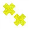 Neva Nude Yellow Nuclear Nightmare Trippy Uv 3d Holographic X Nipple Pasties