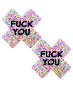Neva Nude Fck You Sprankles 3d Neon Blacklight X Factor Nipple Pasties