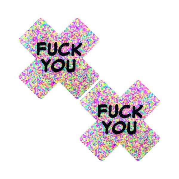 Neva Nude Fck You Sprankles 3d Neon Blacklight X Factor Nipple Pasties