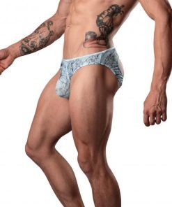 Marble Mesh Moonshine Jock Light Blue