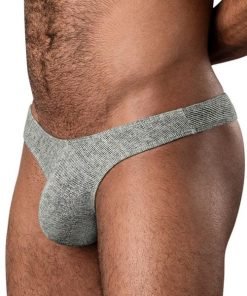 Ribbed Ready Thong Grey
